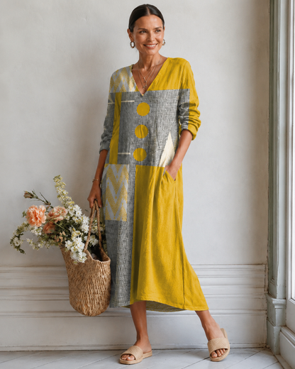 Eloise™ | Relaxte Soepelvallende Midi Jurk