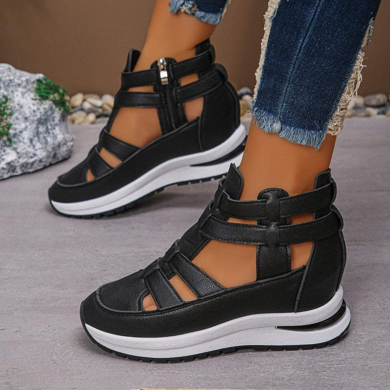 Vina™ | Stijlvolle uitgesneden platform sneakers