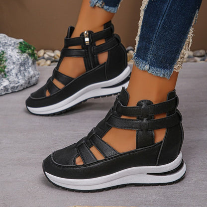 Vina™ | Stijlvolle uitgesneden platform sneakers