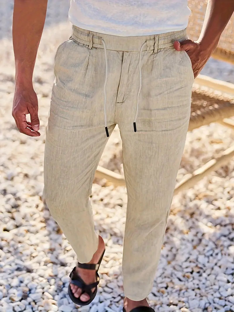 Rens™ | Casual Broek Met Koord