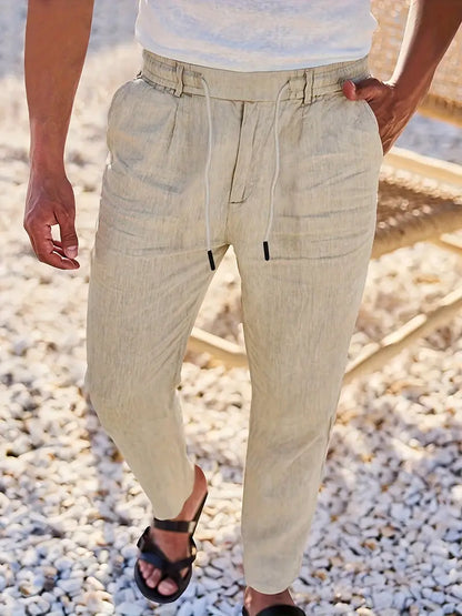 Rens™ | Casual Broek Met Koord