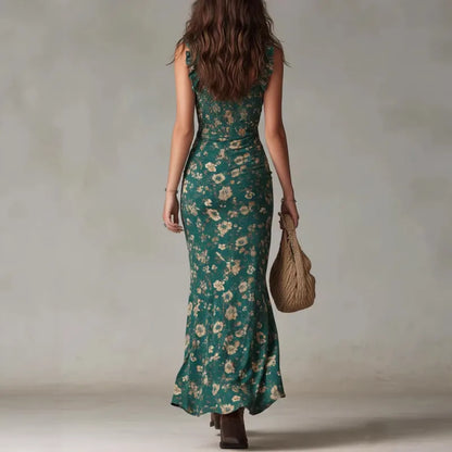 Nari™ | Stijlvolle Bloemen Maxi Jurk