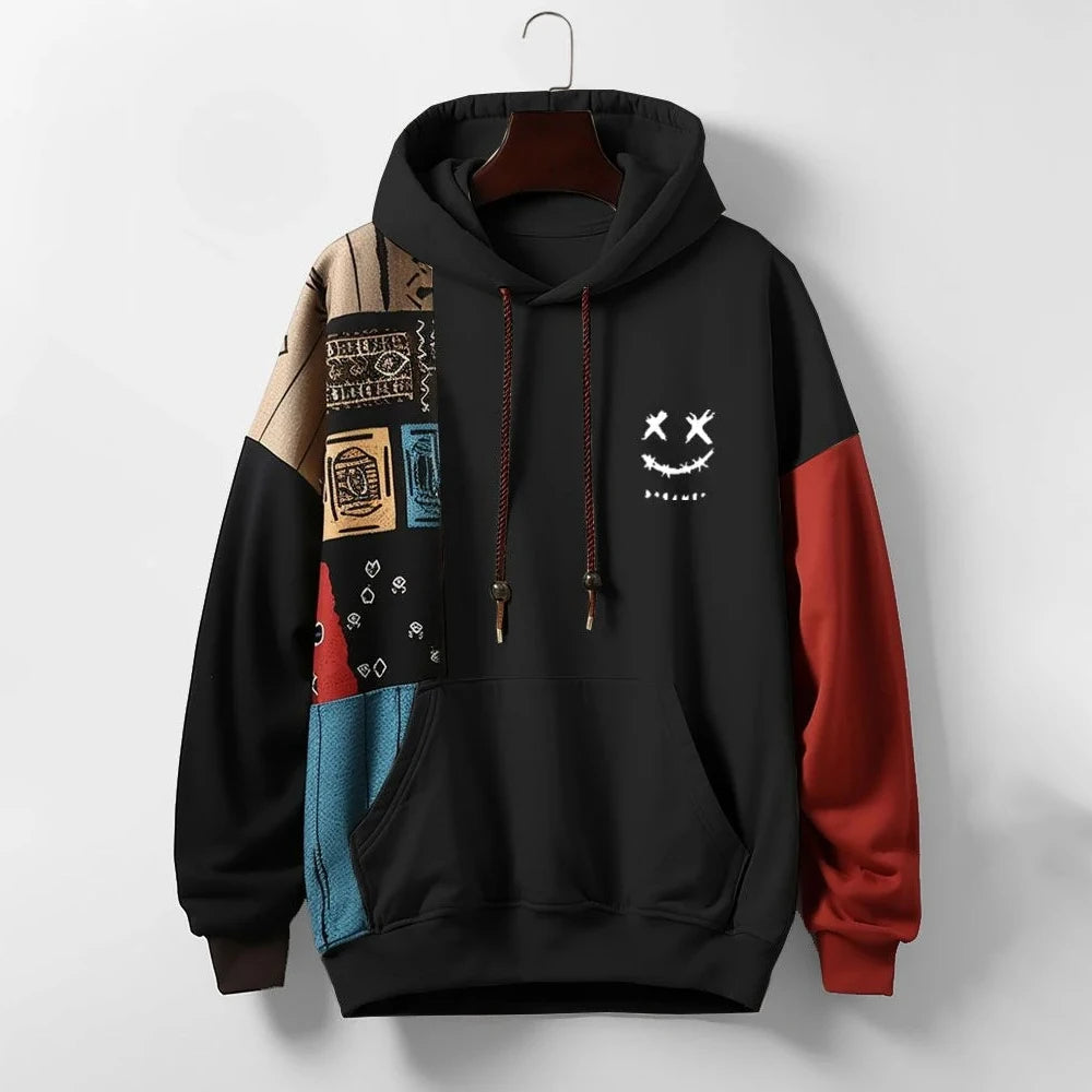 Navo™ | Moderne Patchwork Hoodie