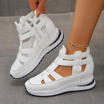 Vina™ | Stijlvolle uitgesneden platform sneakers