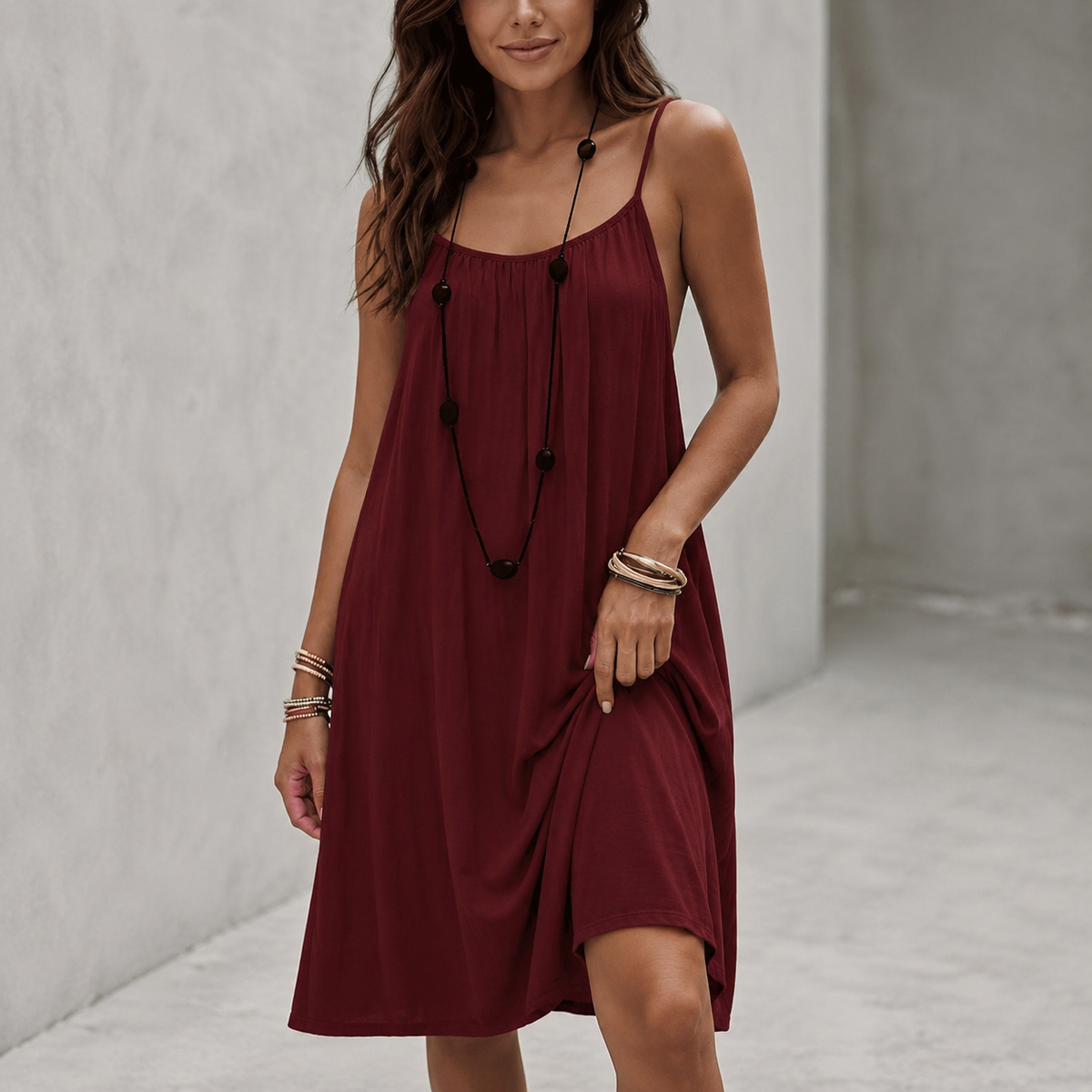Hilda™ | Relaxte Buikcamouflerende Maxi Jurk