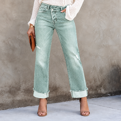 Lora™ | Flatterende Stretch Jeans Met Hoge Taille