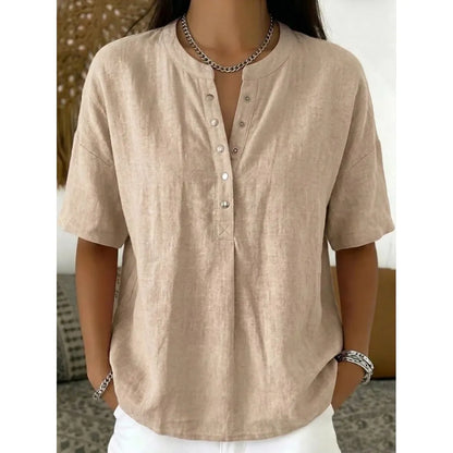 Mies™ | Luchtige Linnen Zomer Blouse 1+1 GRATIS