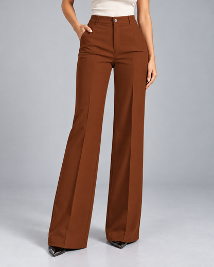 Danielle™ | Comfortabele Broek met Hoge Taille en Wijde Pijpen