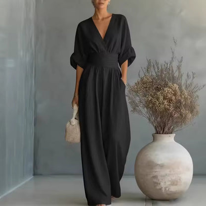Georgina™ | Elegante Jumpsuit Met V Hals