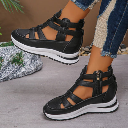 Vina™ | Stijlvolle uitgesneden platform sneakers