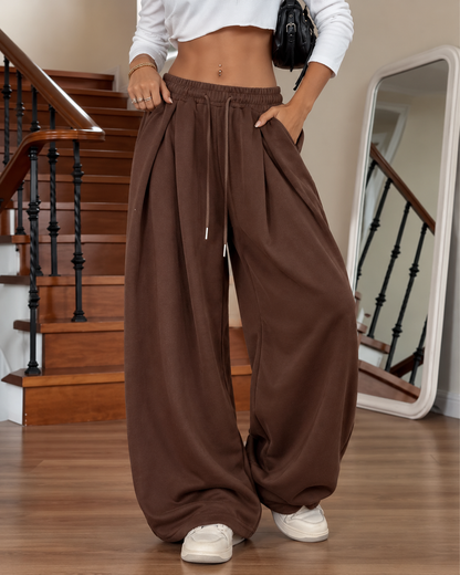 Marleen™ | Relaxte Joggingbroek Met Wijde Pijpen