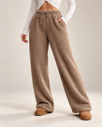 Liva™ | Zachte Teddy Broek met Wijde Pijpen