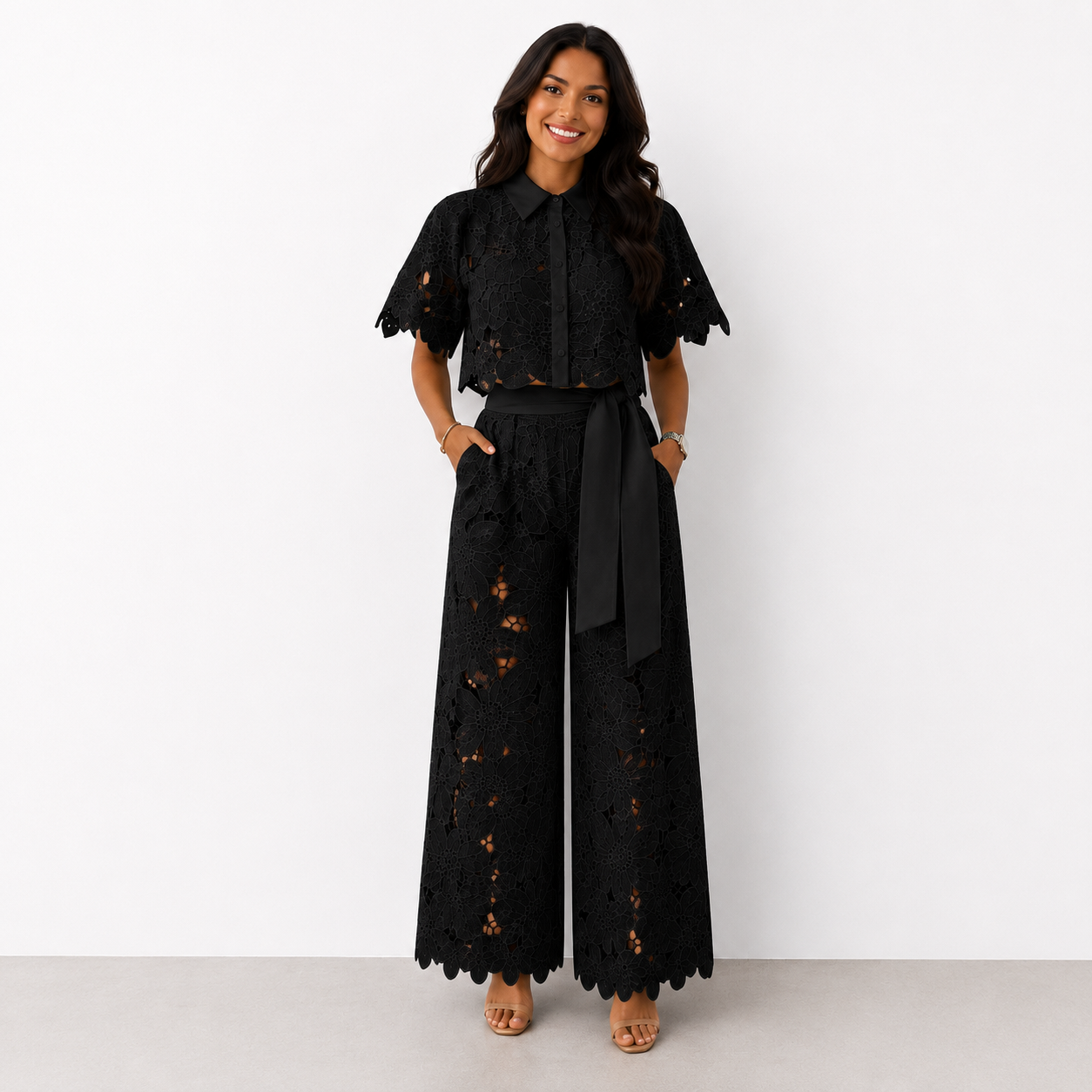 Arielle™ | Elegante Tweedelige Kanten Set
