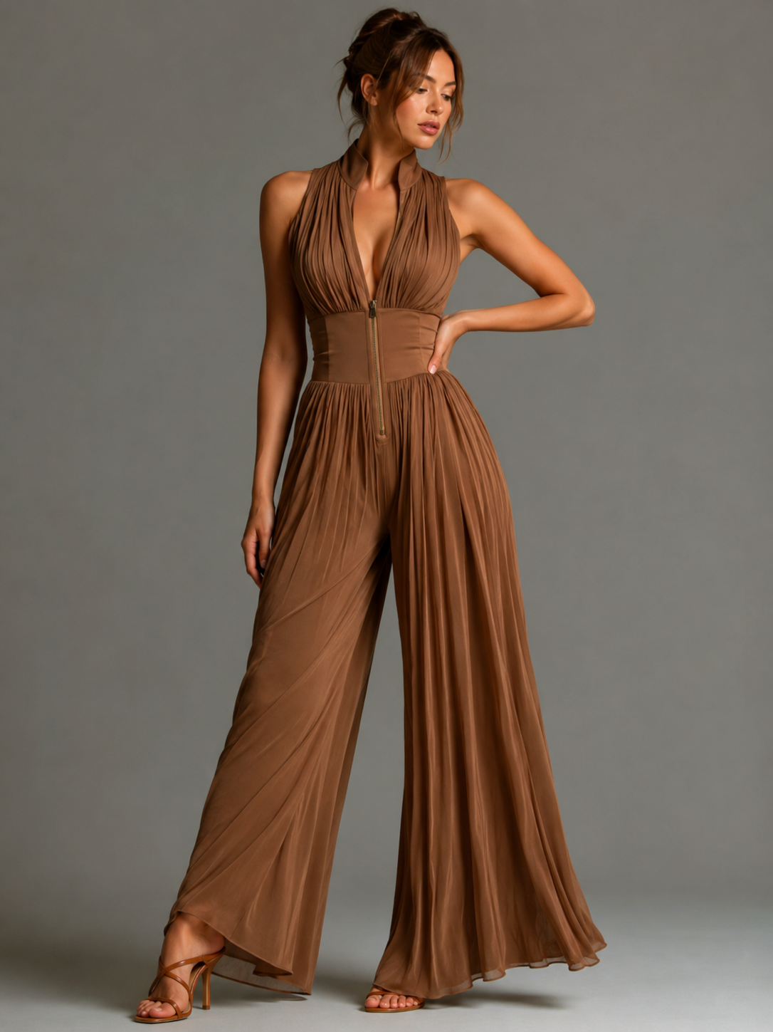 Nicole™ | Elegante Bloemen Chiffon Jumpsuit