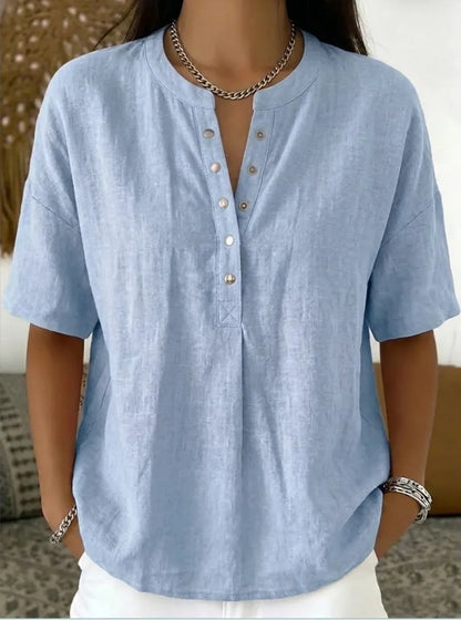 Mies™ | Luchtige Linnen Zomer Blouse 1+1 GRATIS