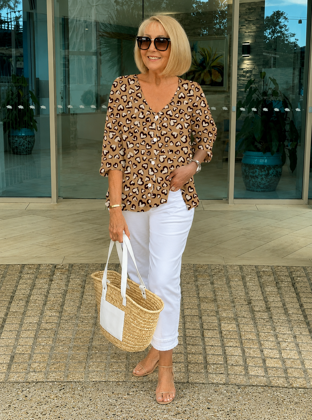 Elanna™ | Buikbedekkende Bloemen Blouse
