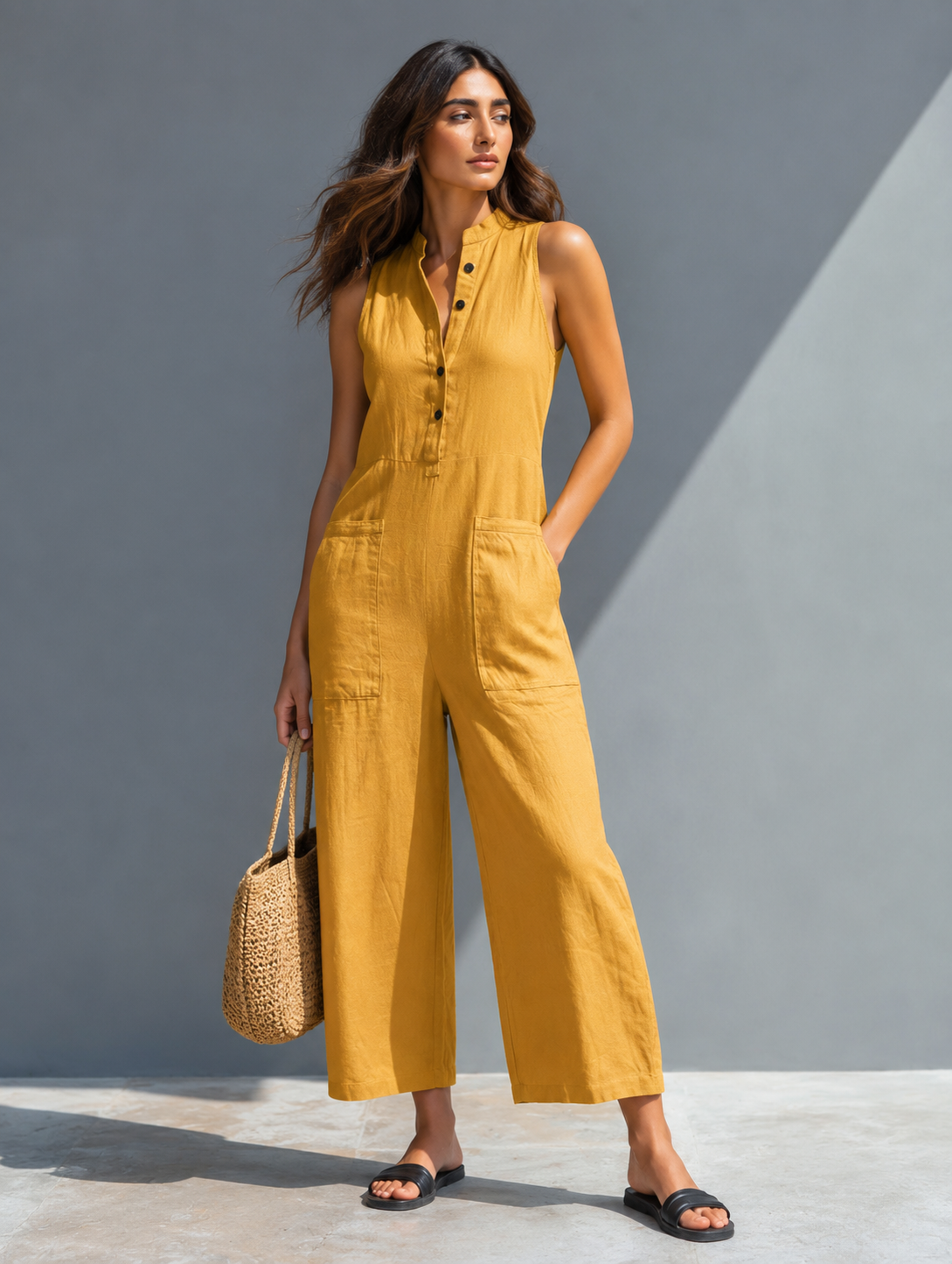 Claire™ | Mouwloze Jumpsuit