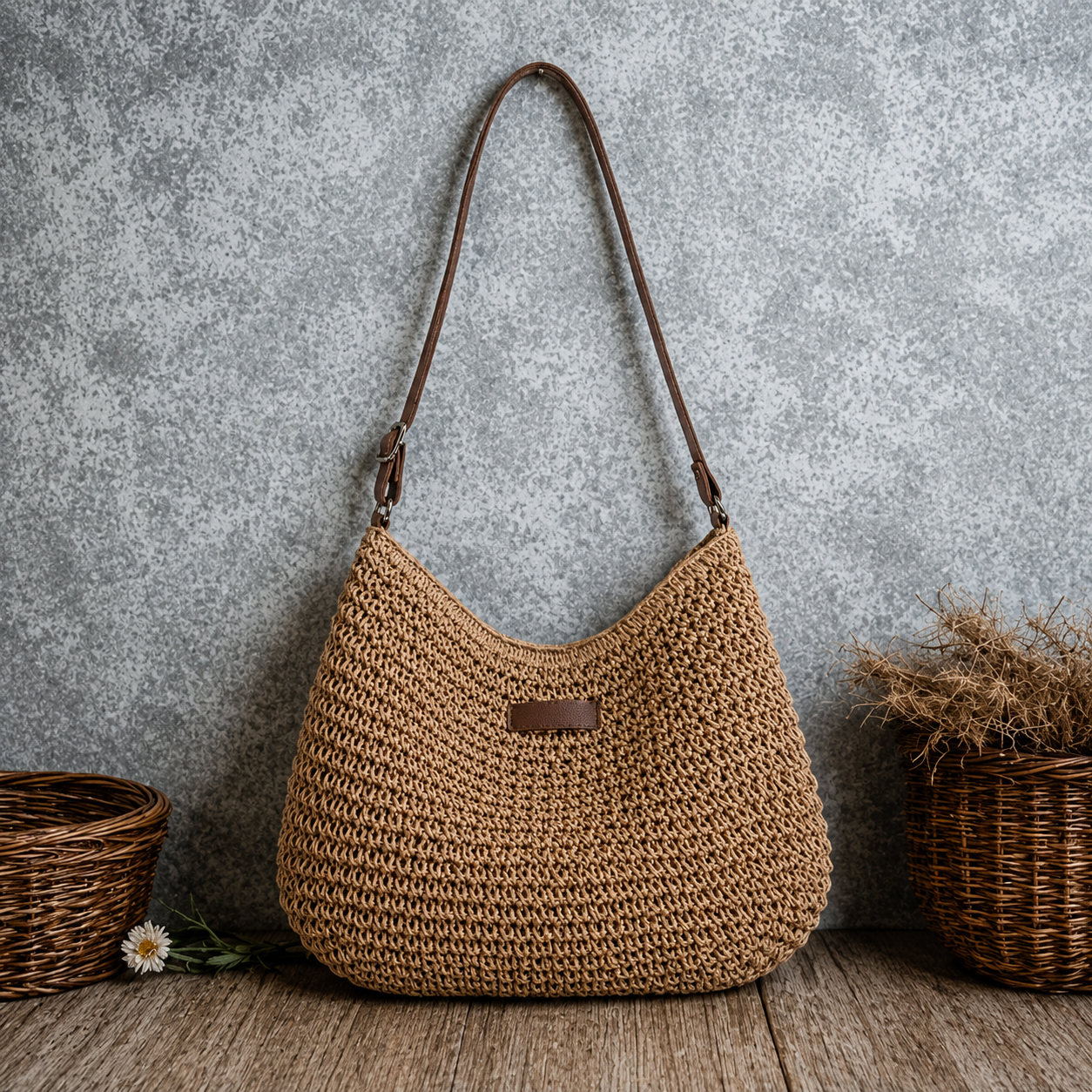 Noor™ | Elegante Geweven Schoudertas