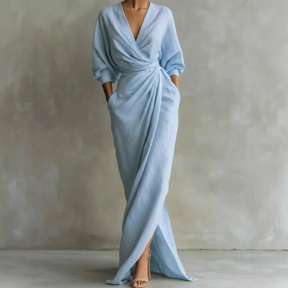 Nina™ | Elegante Wikkel Maxi Jurk