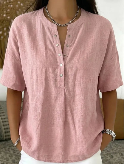 Mies™ | Luchtige Linnen Zomer Blouse 1+1 GRATIS