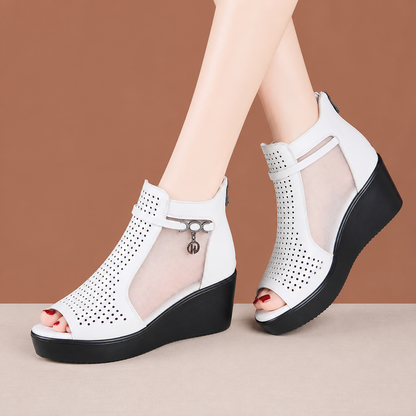 Ingrid™ | Comfortabele Orthopedische Sandalen met Sleehak