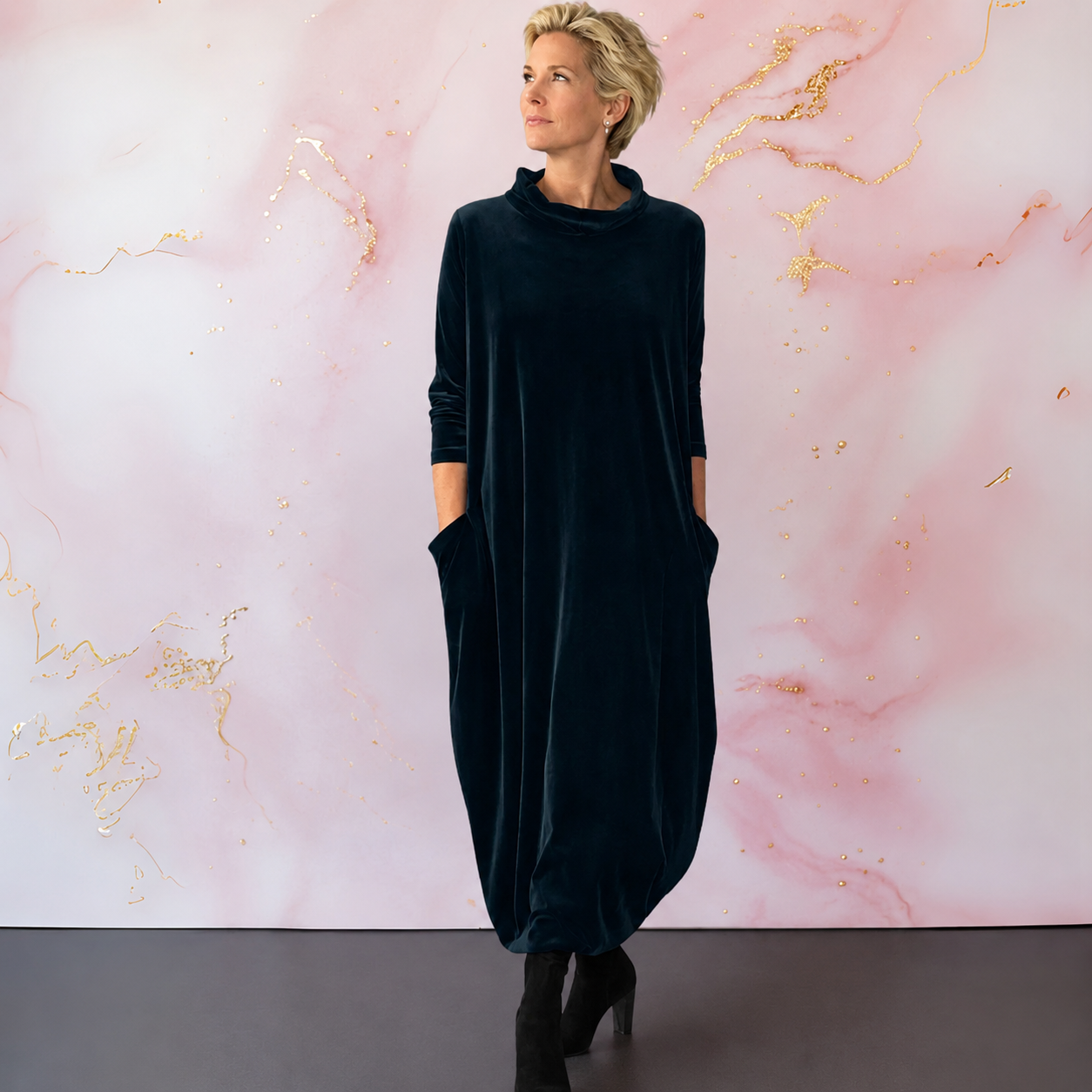 Leona™ | Elegante Fluwelen Maxi Jurk