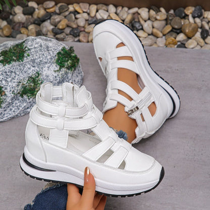 Vina™ | Stijlvolle uitgesneden platform sneakers