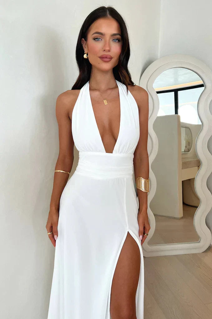 Elinor™ | Split maxi-jurk