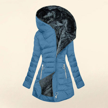 Eline™ | Warme Gewatteerde Winterjas Met Capuchon 5