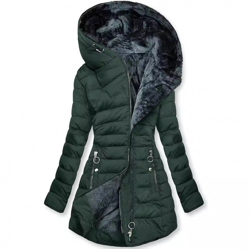 Eline™ | Warme Gewatteerde Winterjas Met Capuchon 3