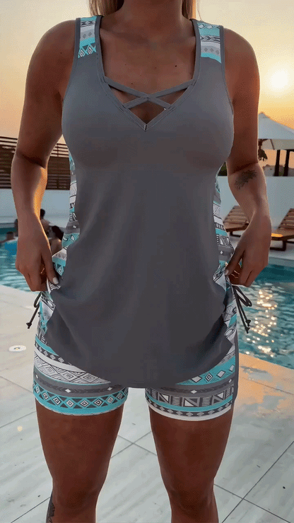 Kaela™ | Flatterende Tankini Set Met Shorts