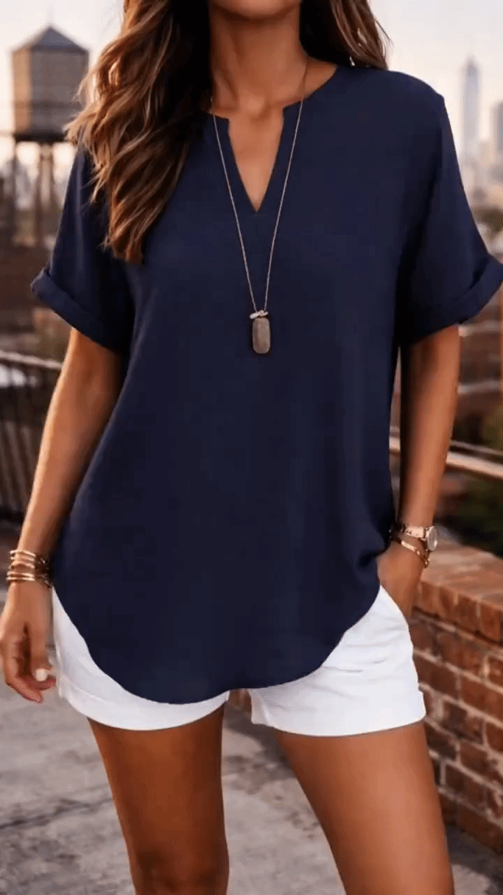 Mirel™ | Comfortabele Blouse Met V Hals