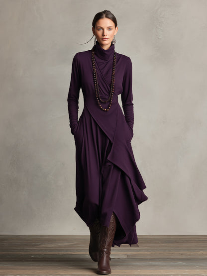 Nori™ | Moderne Flowy Maxi Jurk