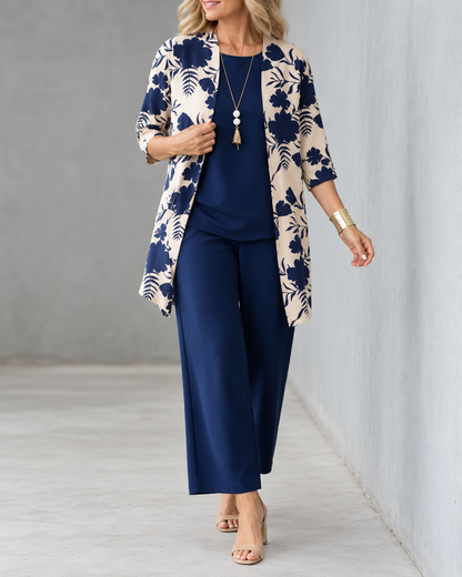 Sofia™ | Elegante 3-Delige Set met Vest en Broek