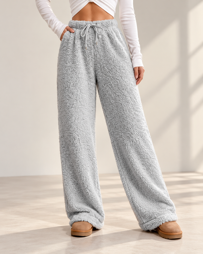 Liva™ | Zachte Teddy Broek met Wijde Pijpen