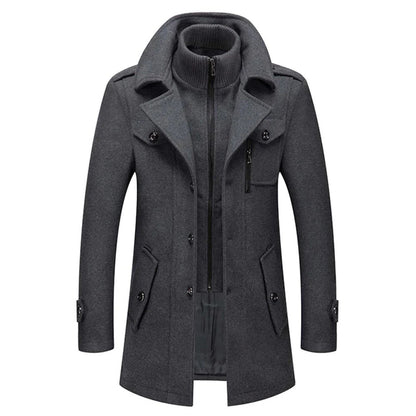 Bruno™ | Elegante Winterjas Met Rits & Knopen