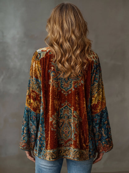 Nera™ | Elegante vintage print kimono