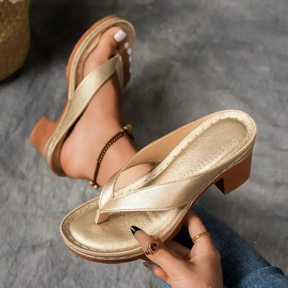 Nela™ | Elegante Minimalistische Hakken Sandalen