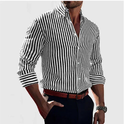 Elegante gestreepte overhemd