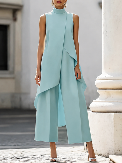 Yara™ | Elegante Mouwloze Jumpsuit met Drapering 8