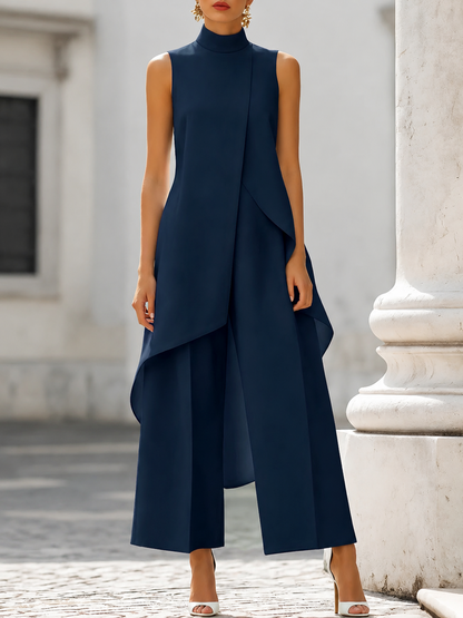 Yara™ | Elegante Mouwloze Jumpsuit met Drapering 5