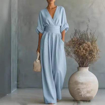 Georgina™ | Elegante Jumpsuit Met V Hals