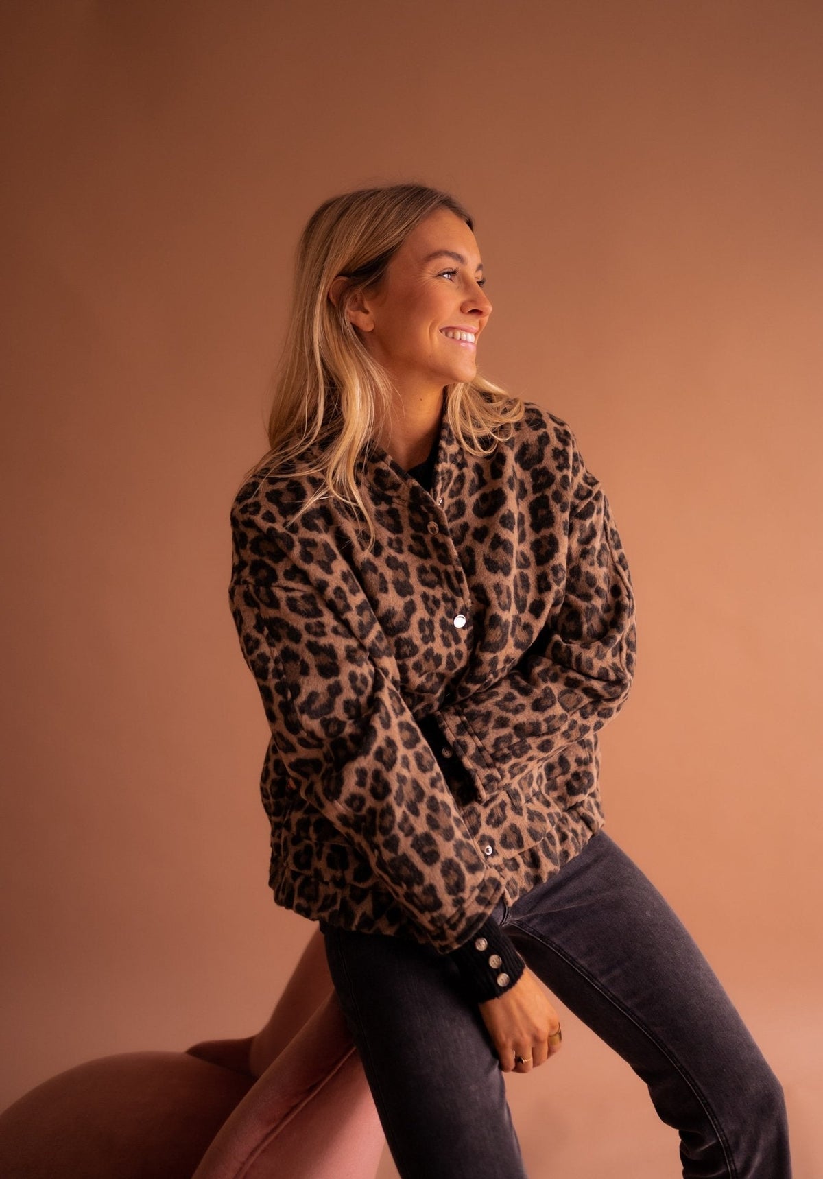 Romi™ | Trendy Jas Met Luipaardprint 7