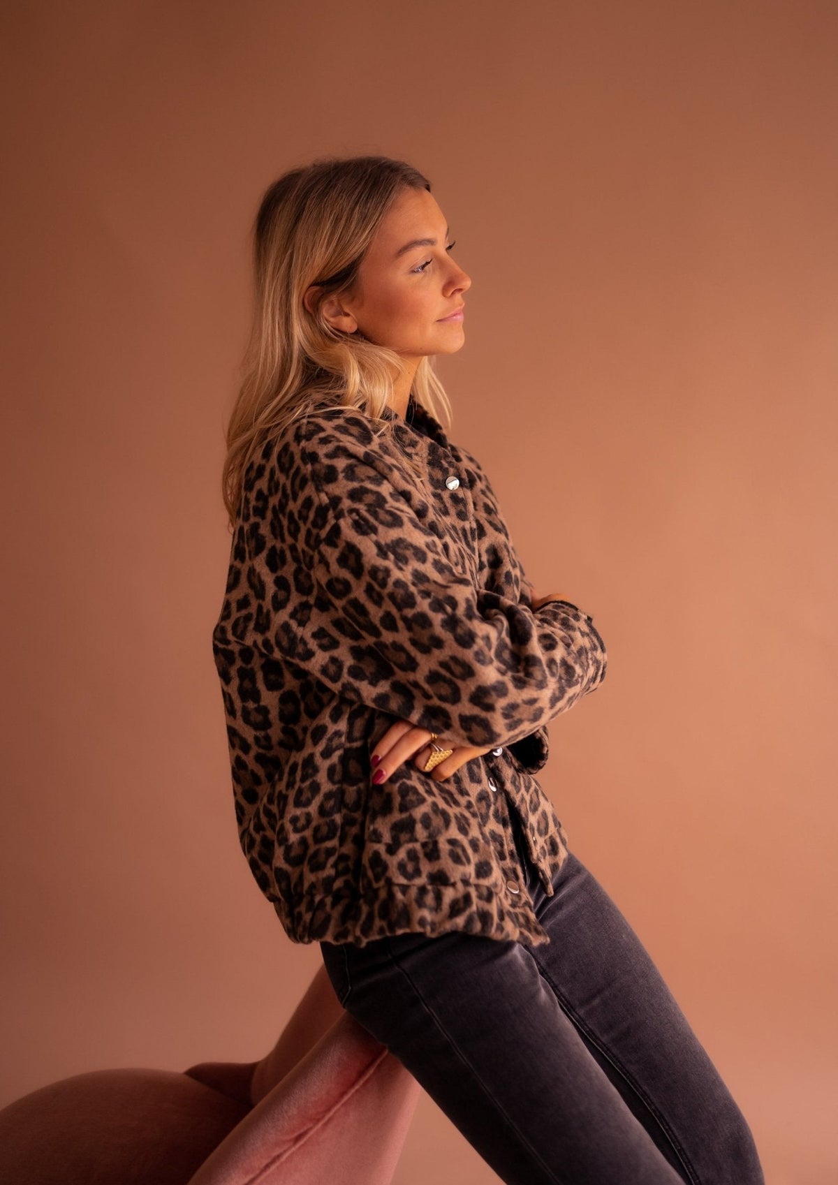 Romi™ | Trendy Jas Met Luipaardprint 6