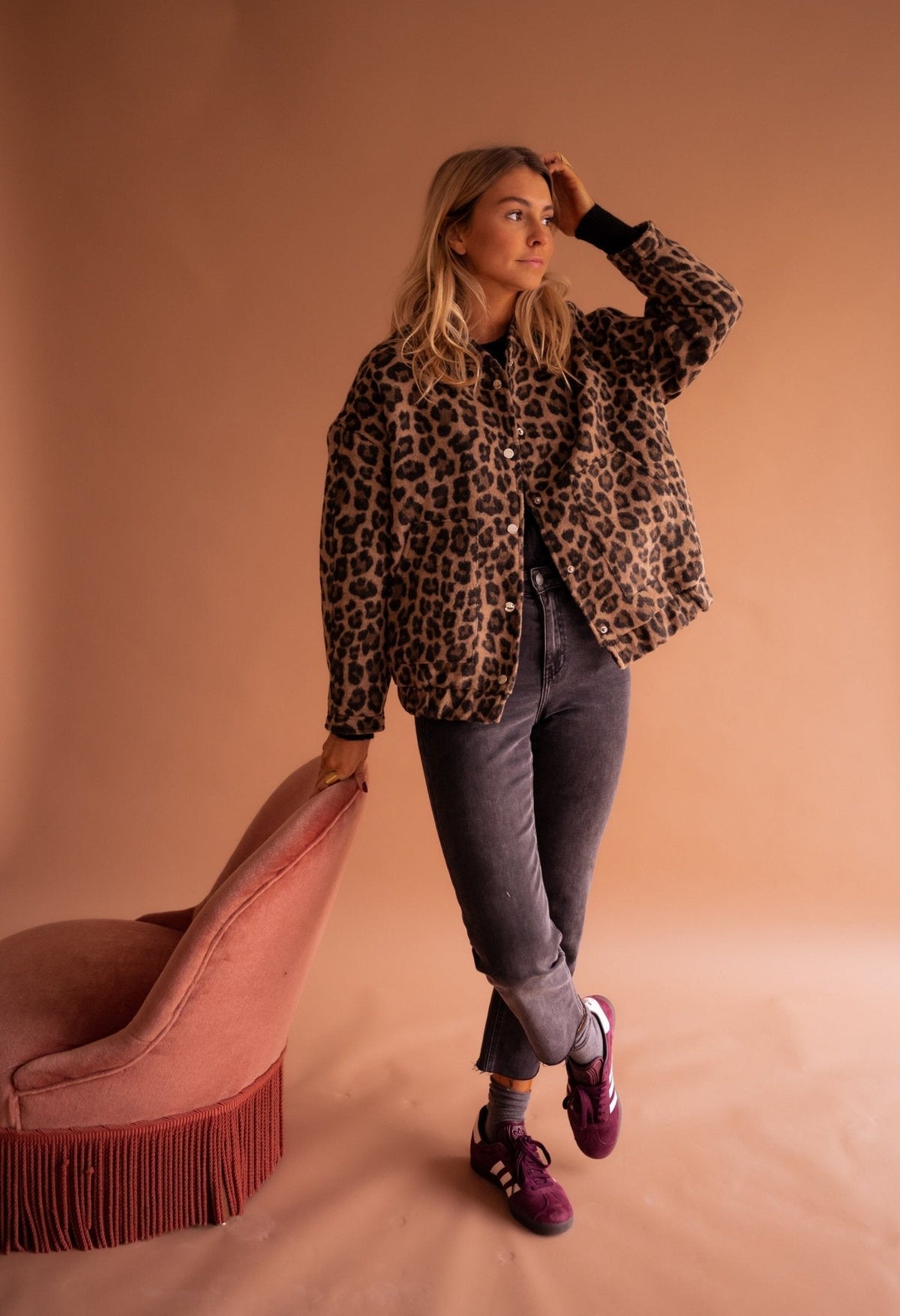 Romi™ | Trendy Jas Met Luipaardprint 4