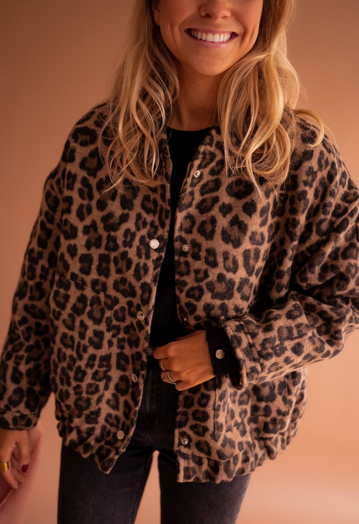 Romi™ | Trendy Jas Met Luipaardprint