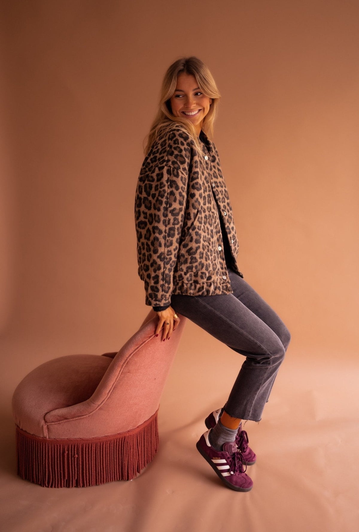 Romi™ | Trendy Jas Met Luipaardprint 8