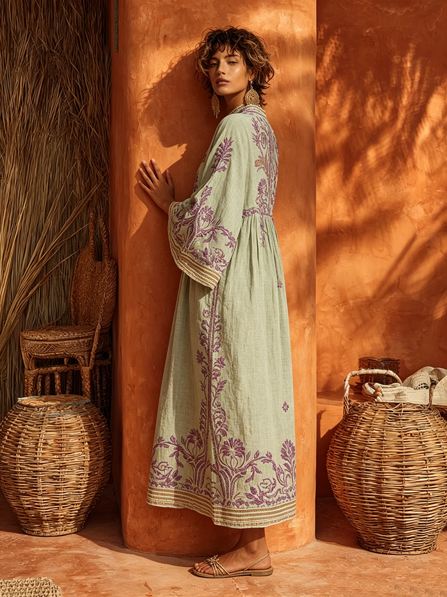 Seline™ | Elegante Mediterrane Maxi Jurk
