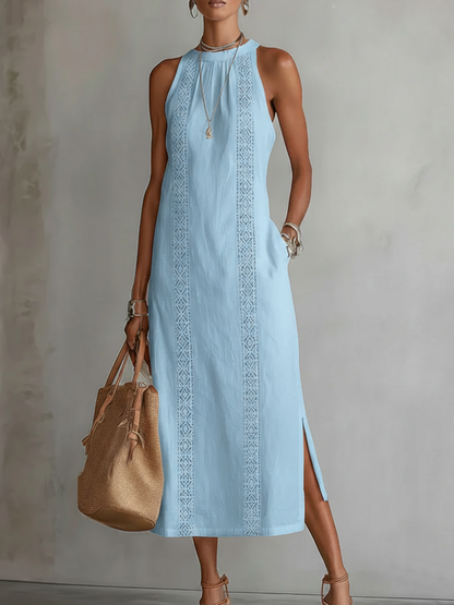 Sanne™ | Elegante Kant Detail Midi Jurk