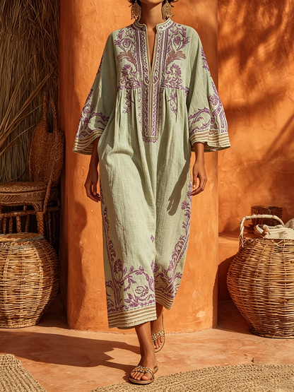 Seline™ | Elegante Mediterrane Maxi Jurk